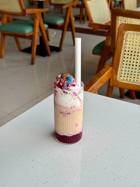 The Bloody Berry Latte at Kami Hyderabad