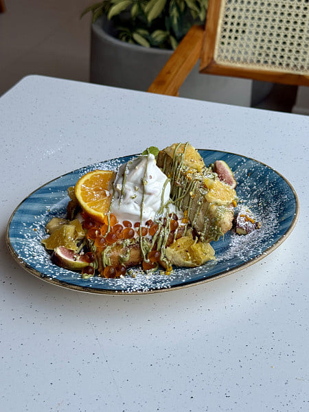 The Sicilian Affair French Toast-pistachio Orange at Kami Hyderabad